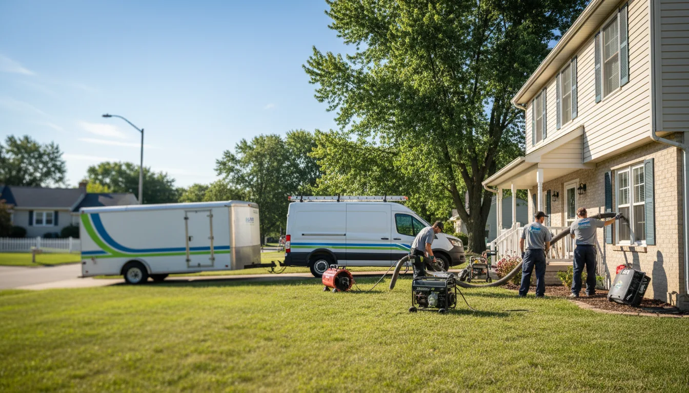 Flooded Basement Restoration And Cleanup With Repair in Marysville, IN near me